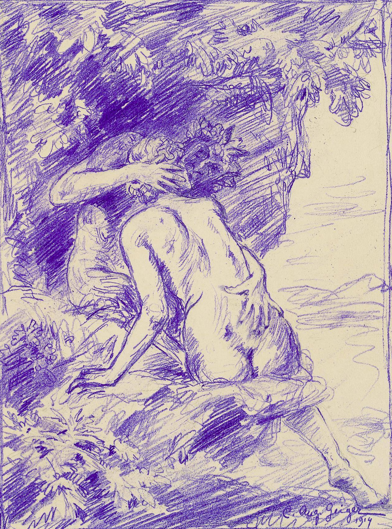 Pan und Nymphe