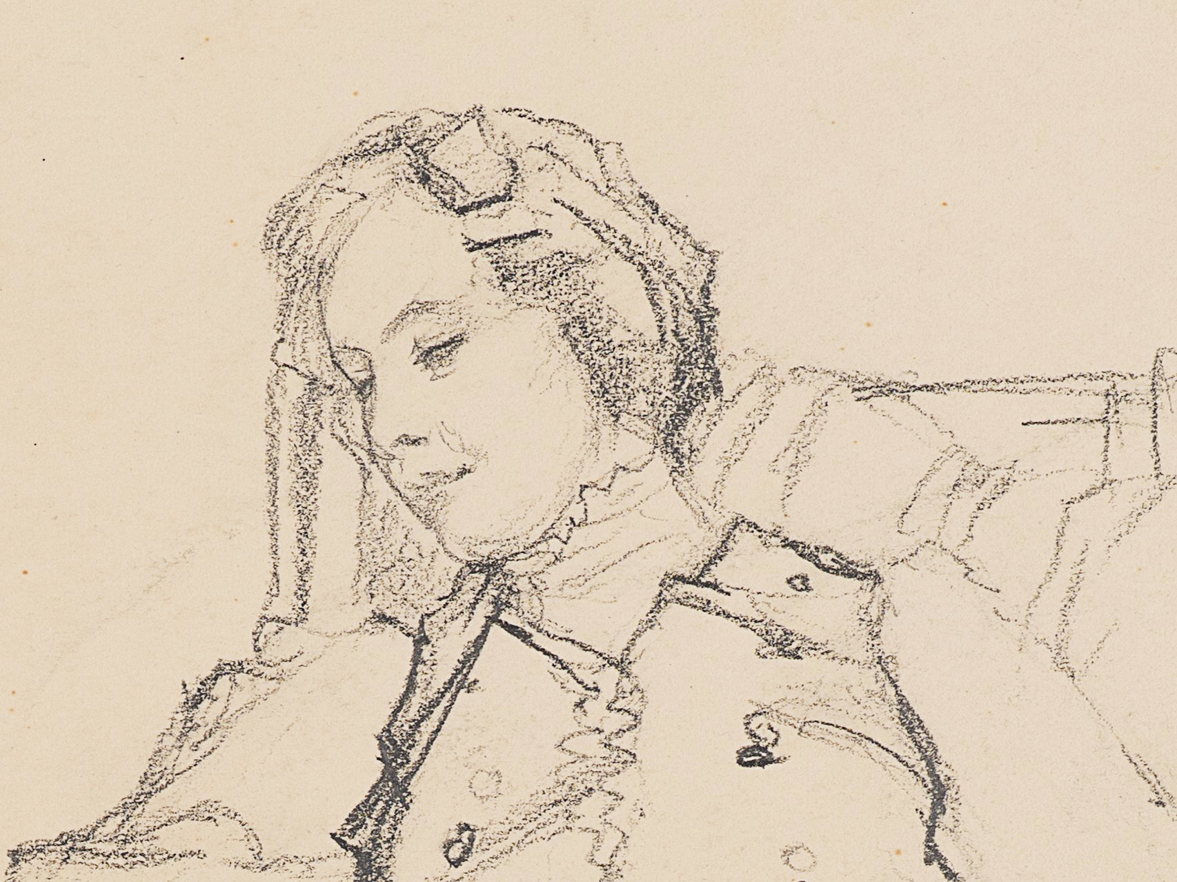 Studie einer sitzenden Frau
