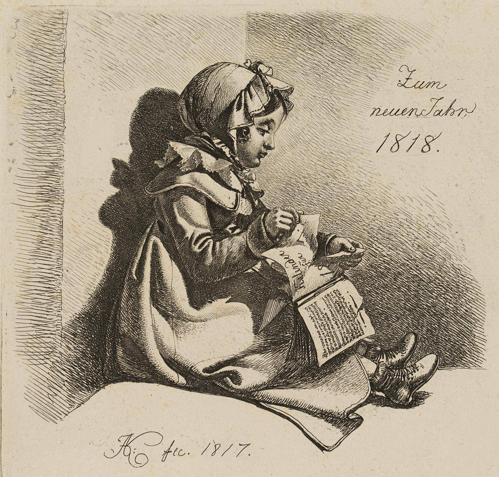 Das Mädchen mit dem Kalender, Zum neuen Jahr 1818