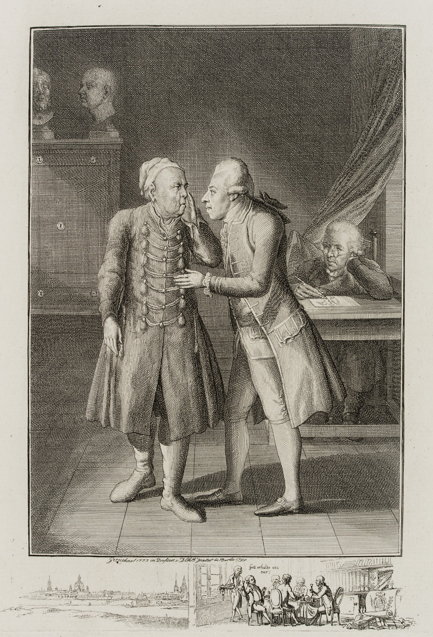 Der Antiquar Lippert und der Künstler Adrian Zingg