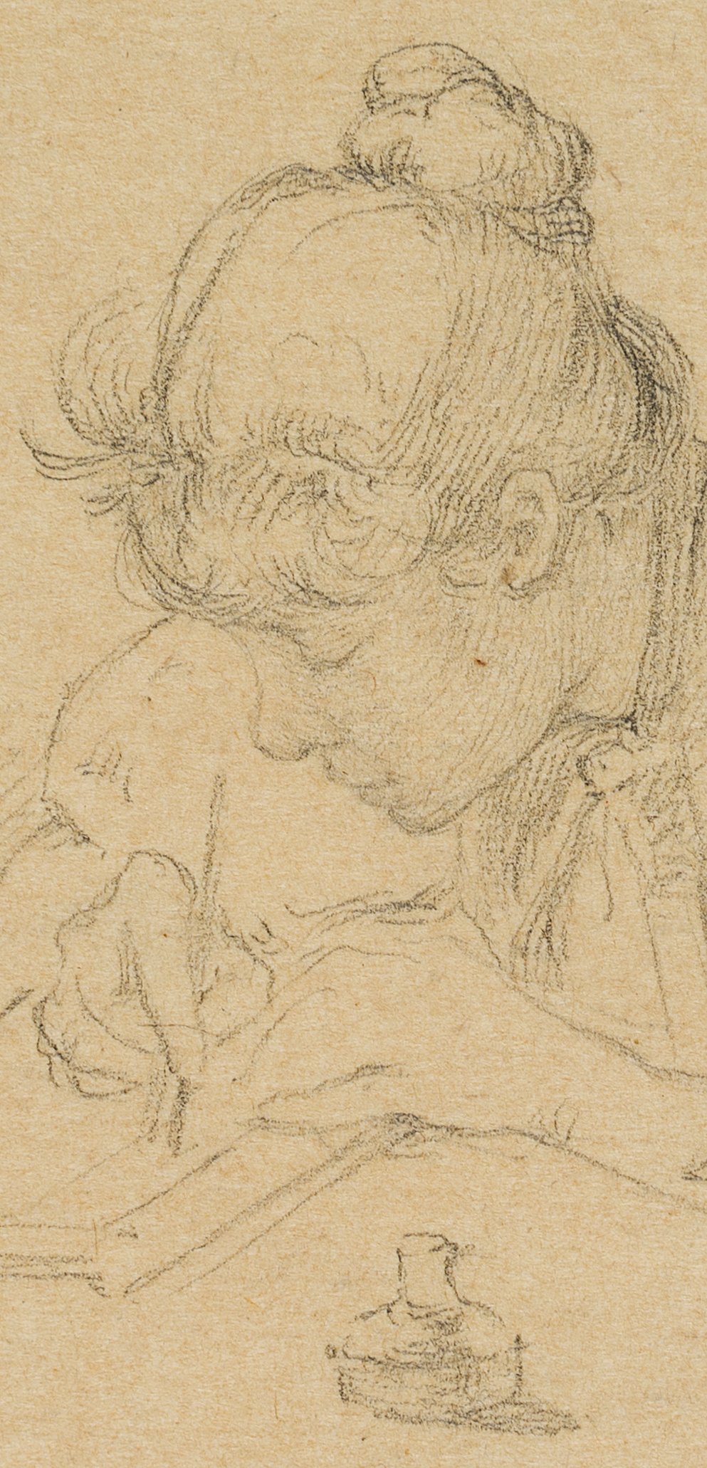 Einen Brief schreibende Dame