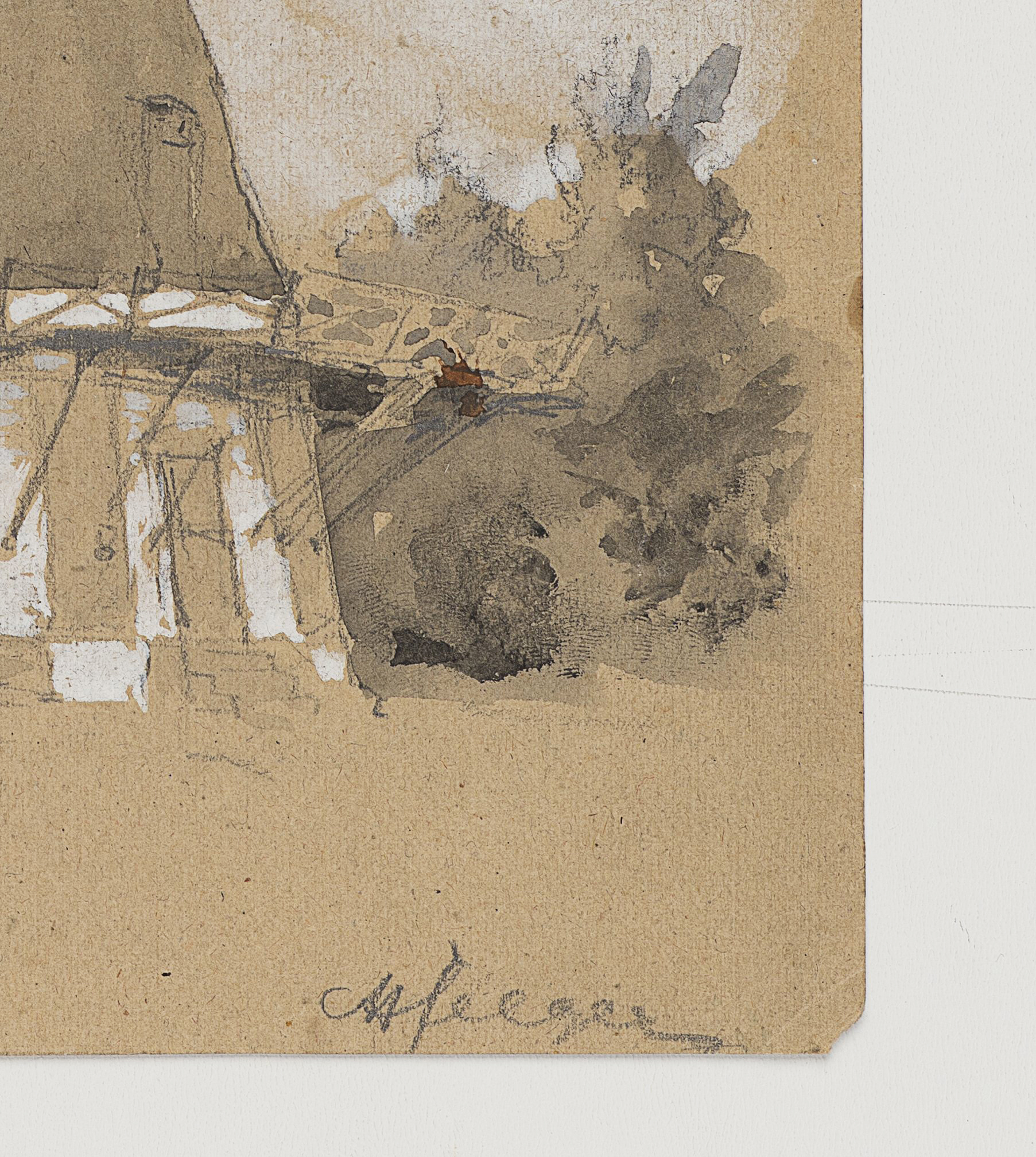 Studie einer Windmühle in Övelgönne