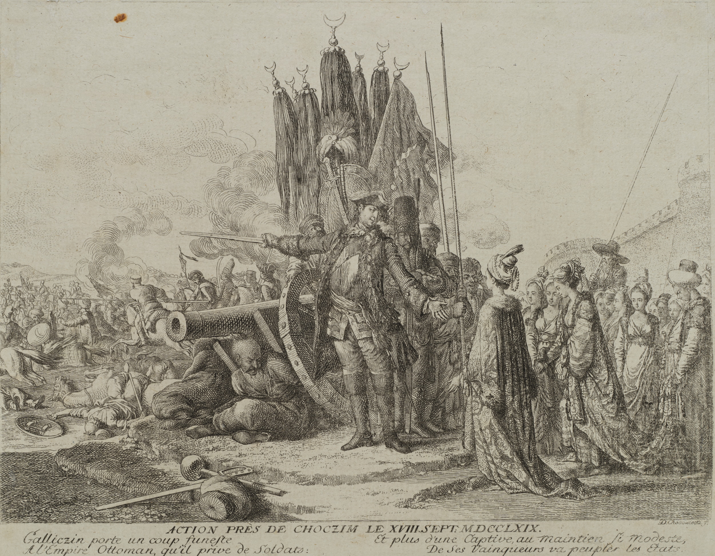Action près de Choczim le 18. Sept. 1769