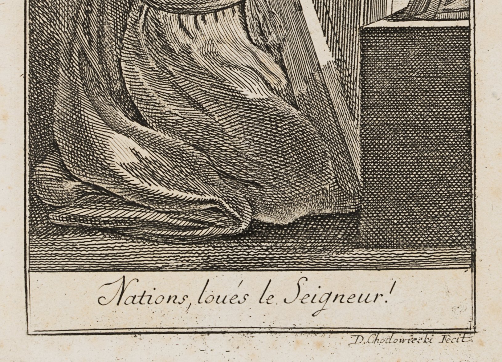 König David mit der Harfe musizierend, Titel-Kupfer zu den Psalmen