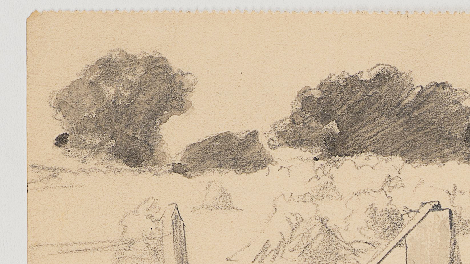 Doppelstudie: Zaun und Gehöft