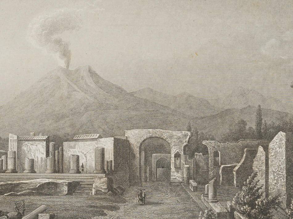Das Forum von Pompeji am Vesuv