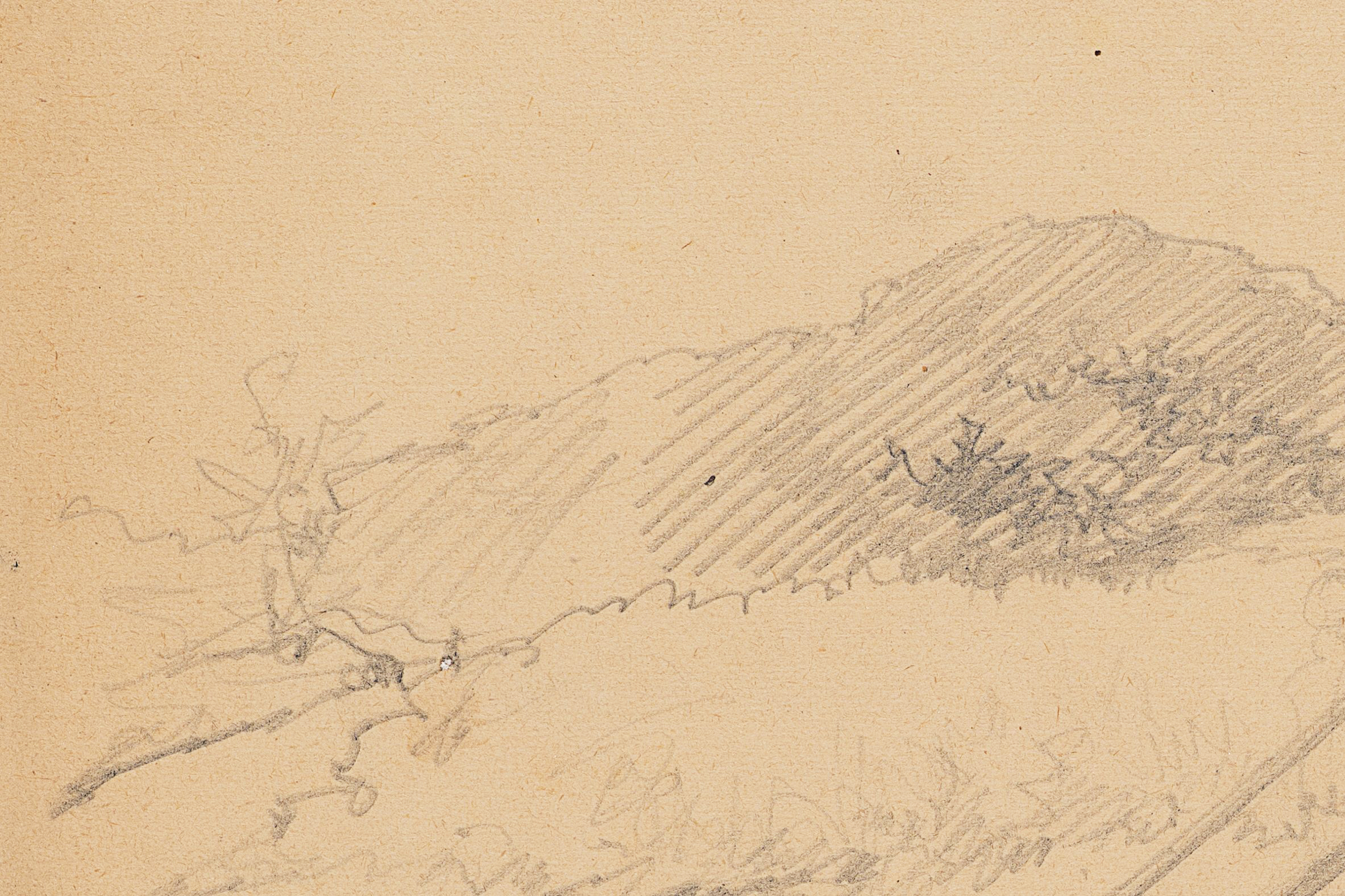 Landschaftsstudie mit Holztreppe in Graal