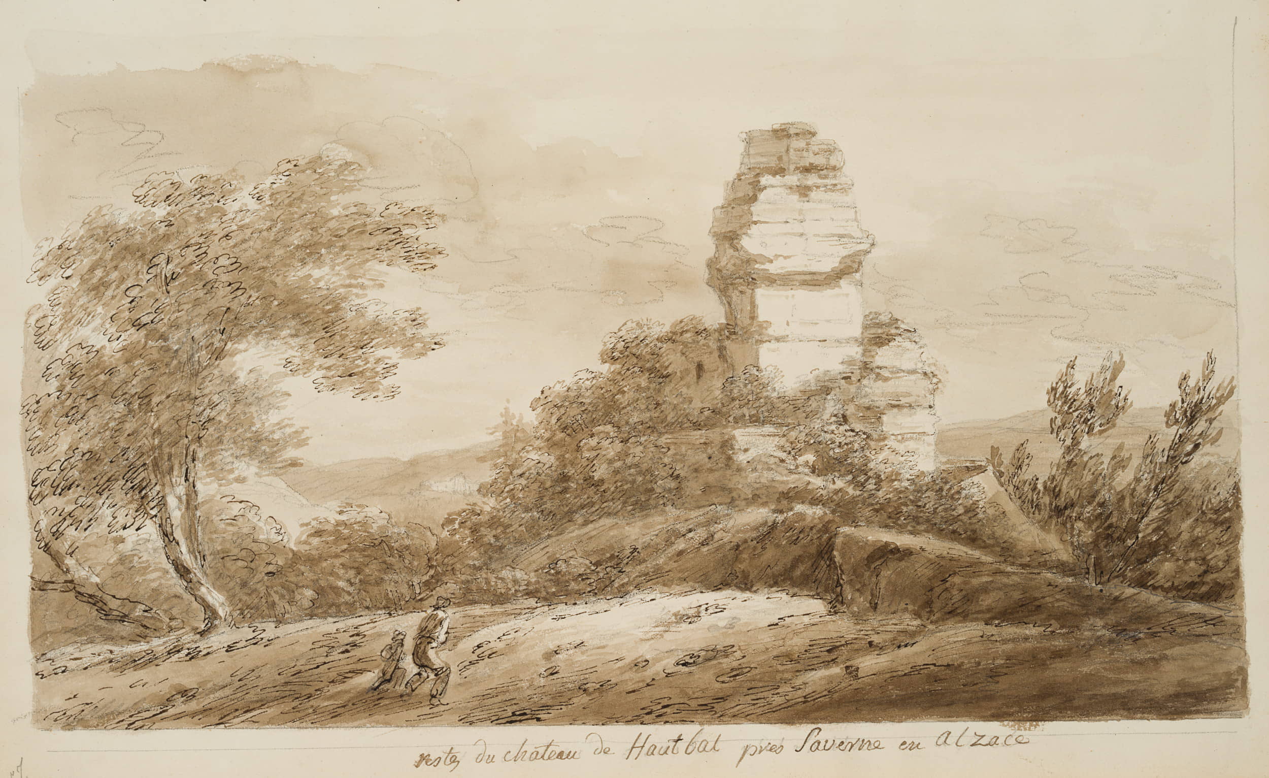 Ruinen der Burg Hohbarr bei Saverne