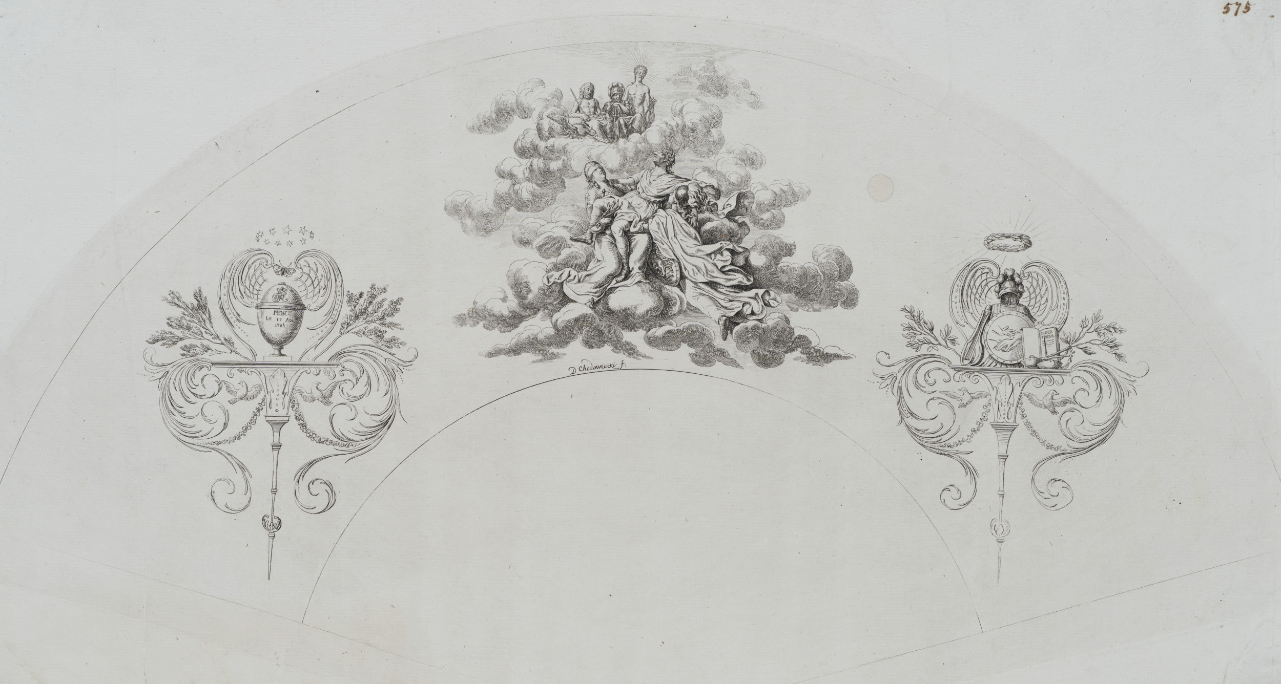 Apotheose König Friedrich's II (oder der zweite Fächer)