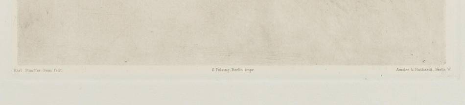 Profilporträt des Künstlers Adolph von Menzel (1815-1905) im Alter von 70 Jahren