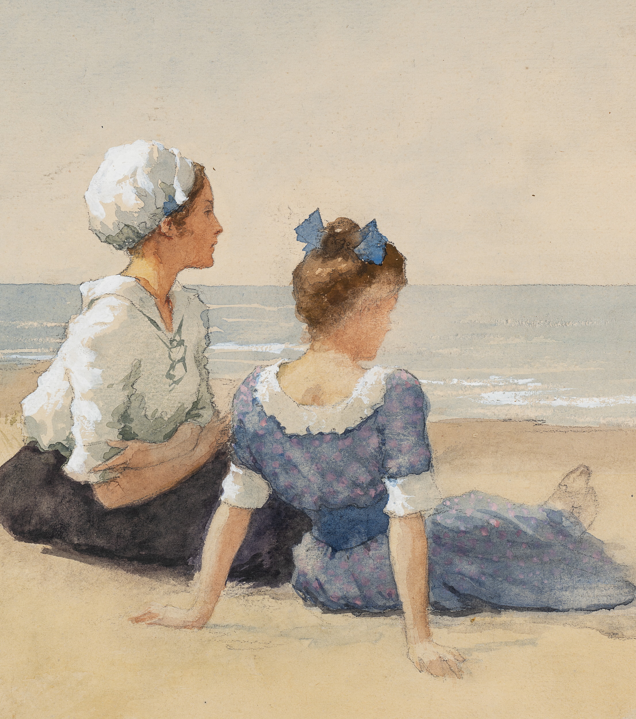 Zwei Mädchen am Strand
