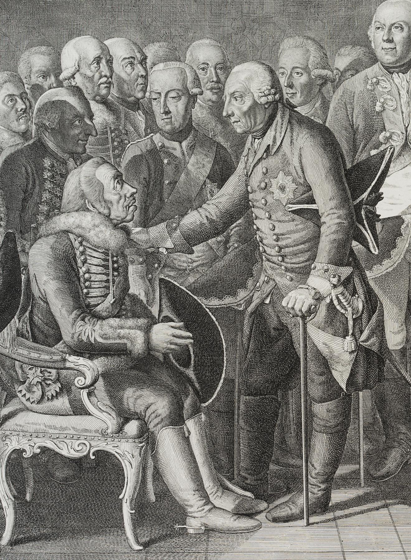 Ziethen vor seinem KÃ¶nig sitzend