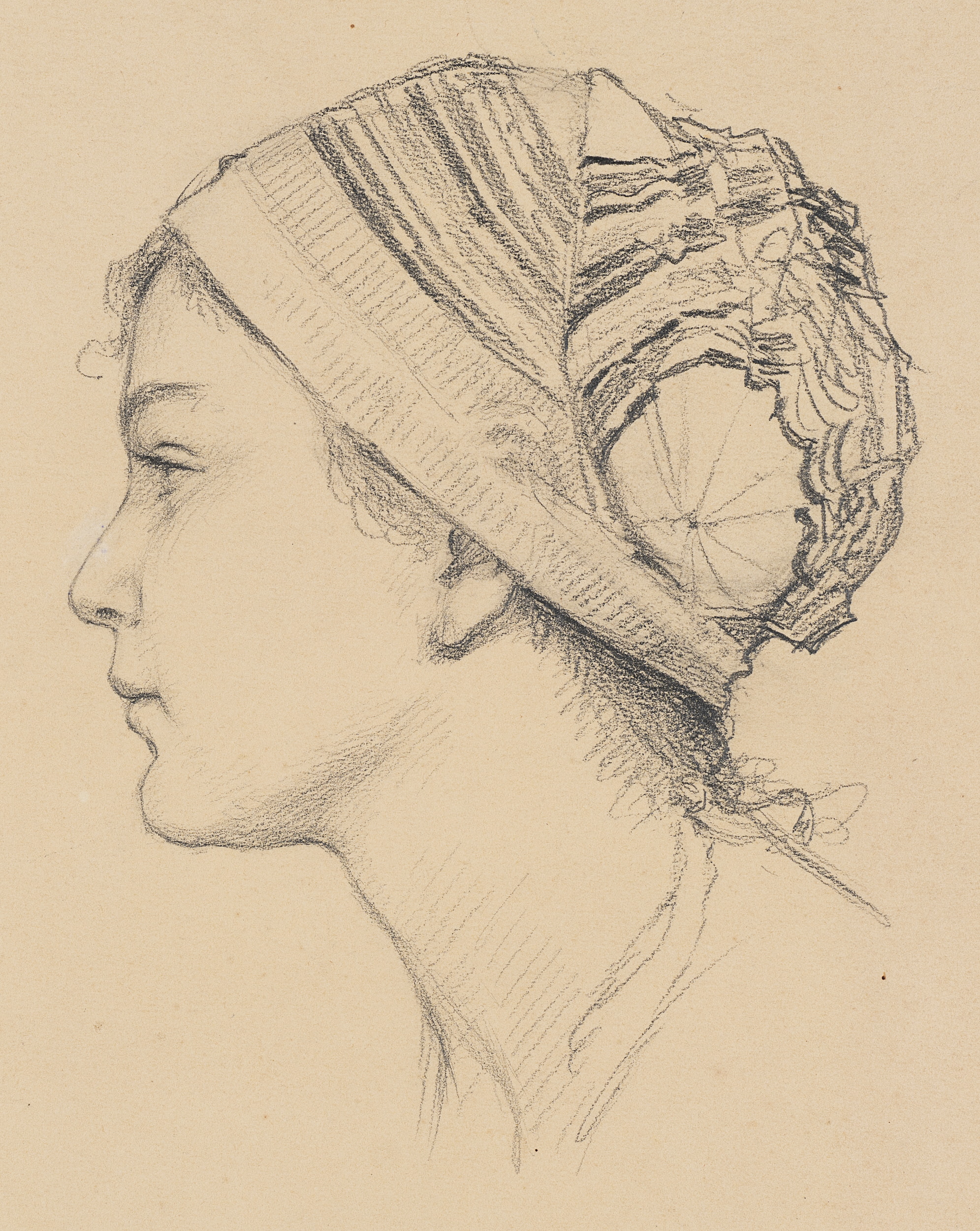 Mädchenportrait. Tochter des Malers