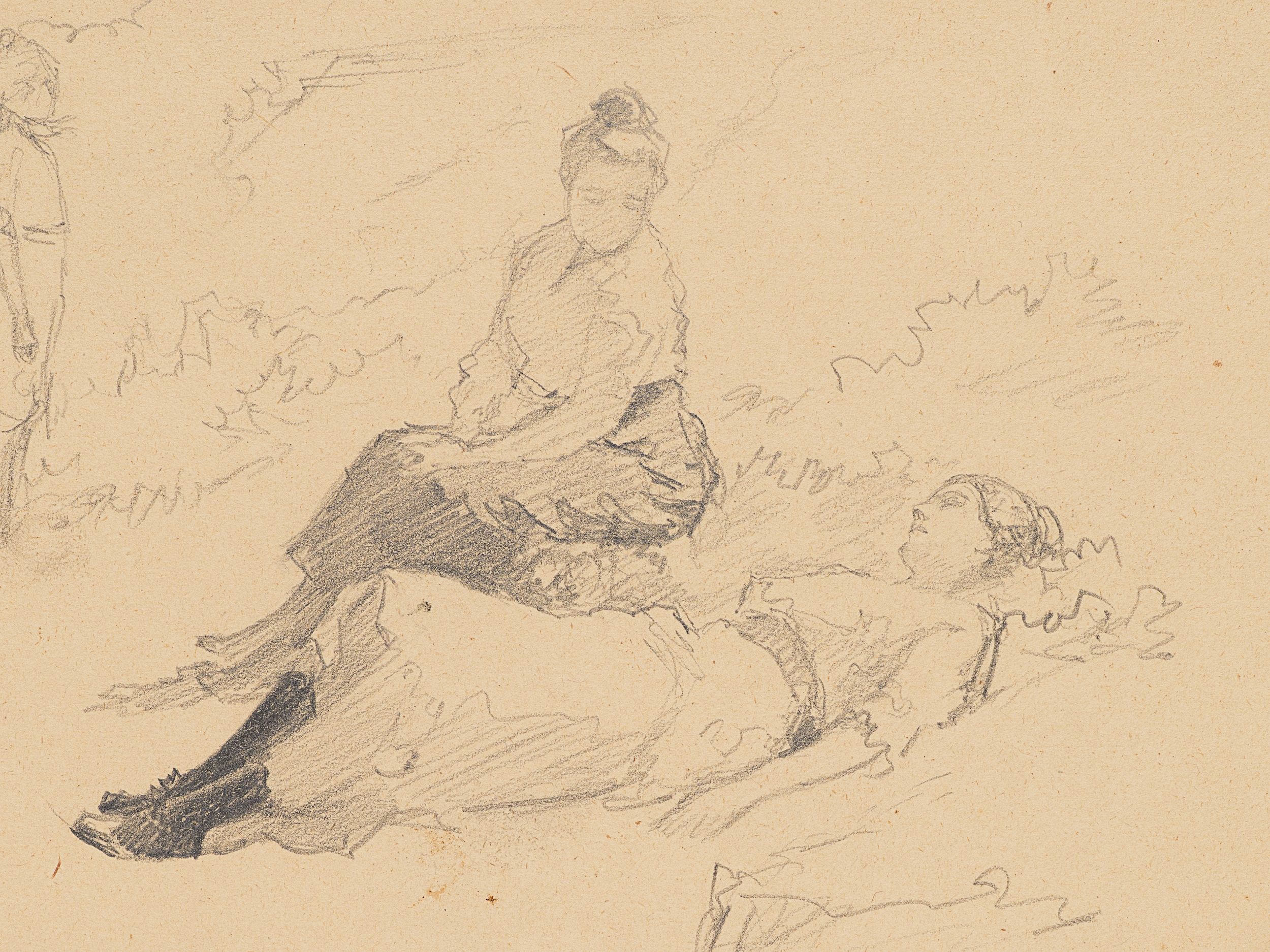 Figuren im Freien - Studie