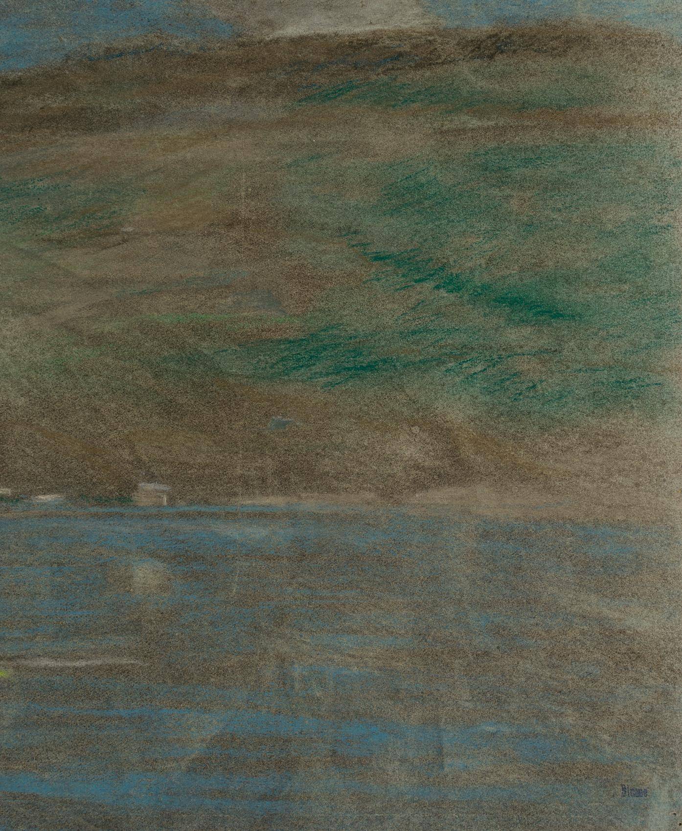 Uferlandschaft mit Ortschaft