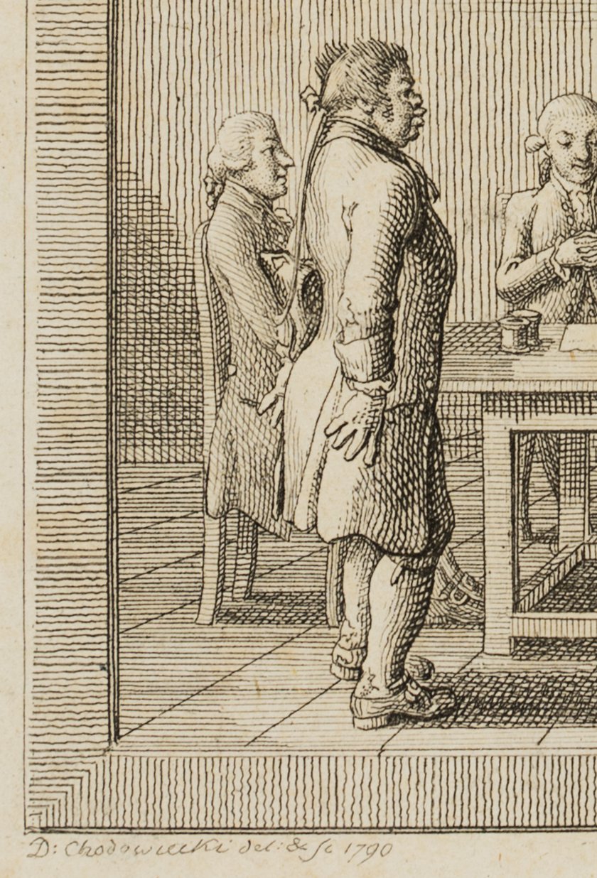 Dr. Bahrdt vor der königlichen Kommission