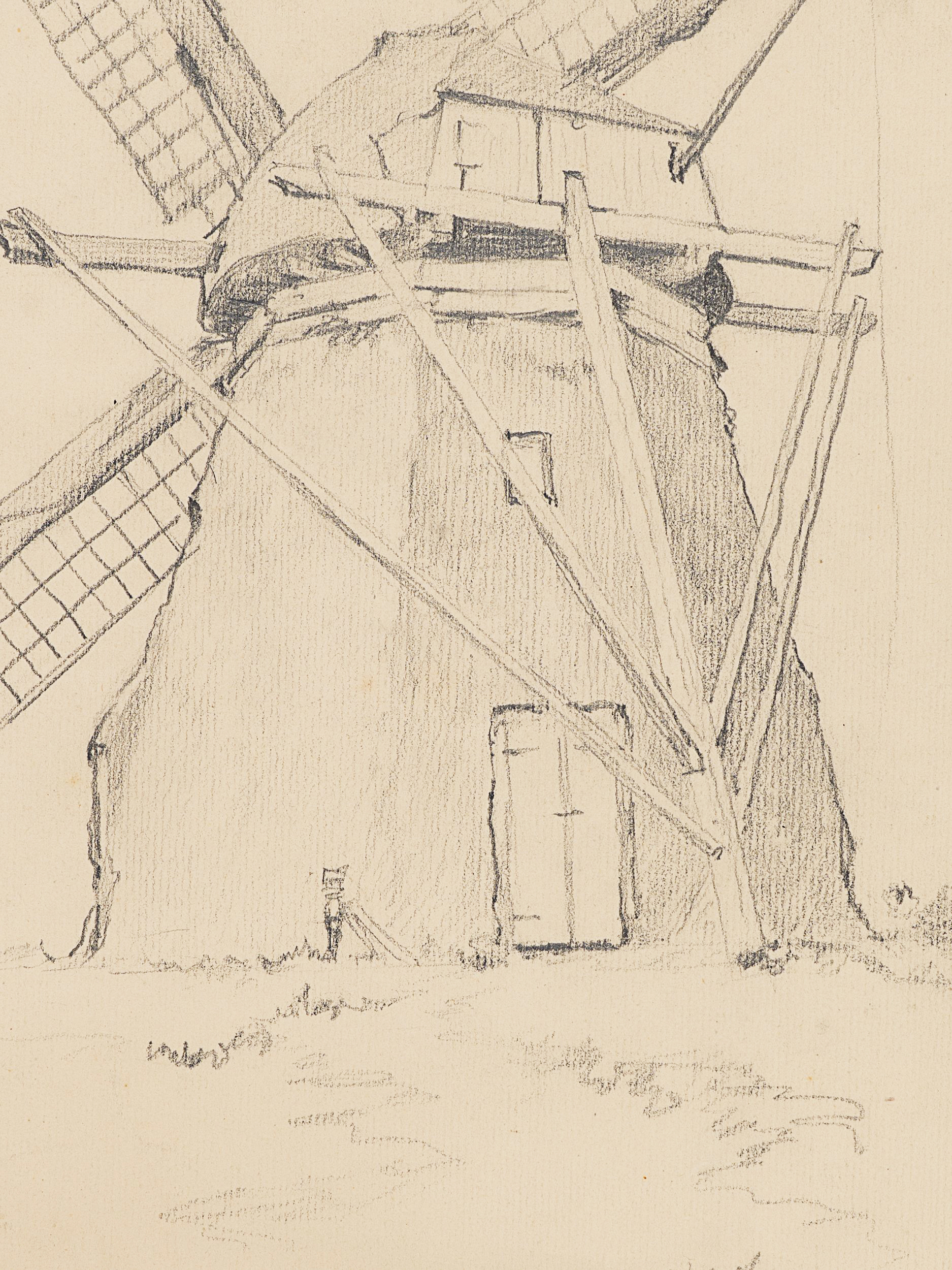 Studie einer Mühle auf Amrum