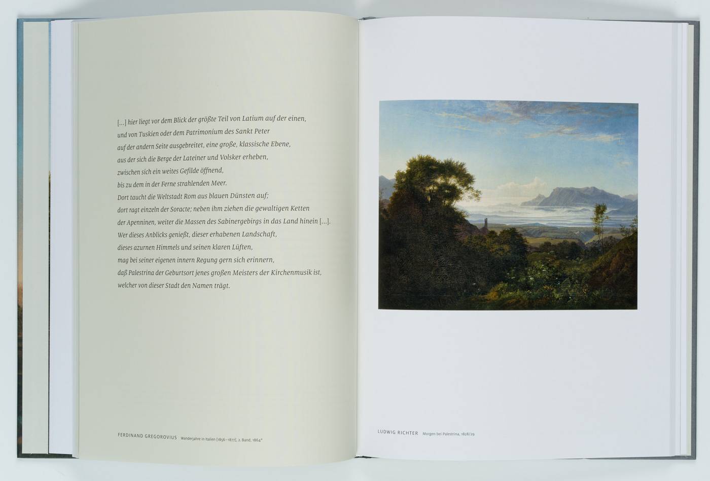 Italienische Landschaft der Romantik: Malerei und Literatur