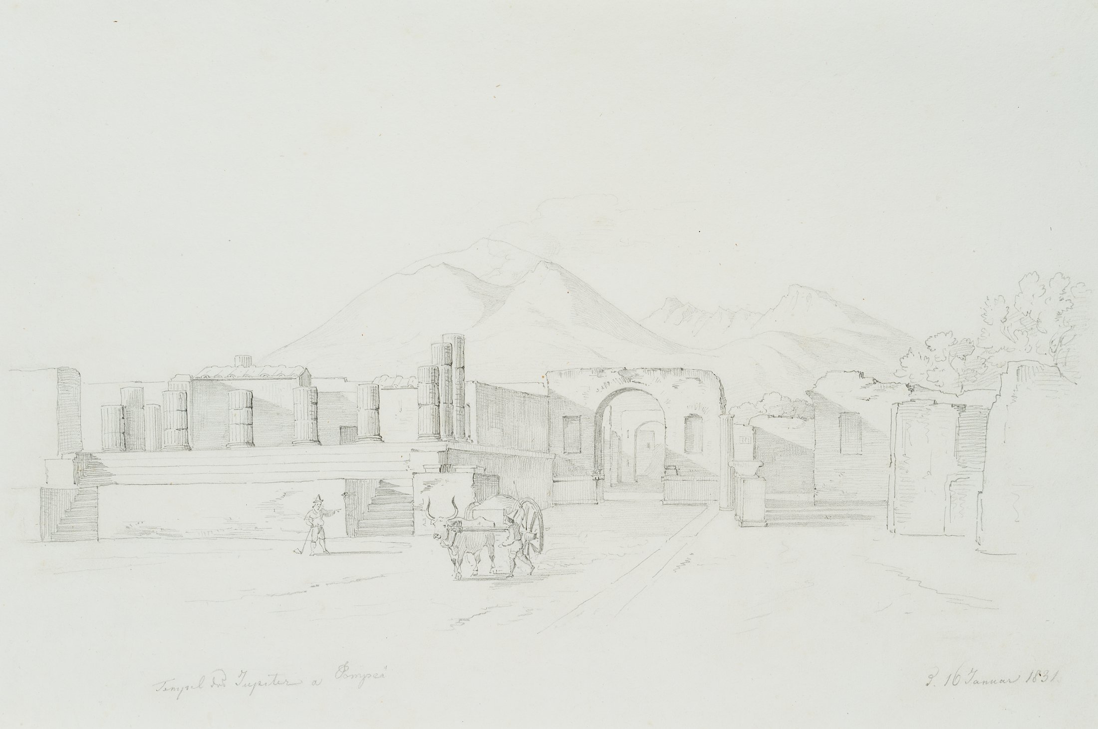 Tempel des Jupiter in Pompei