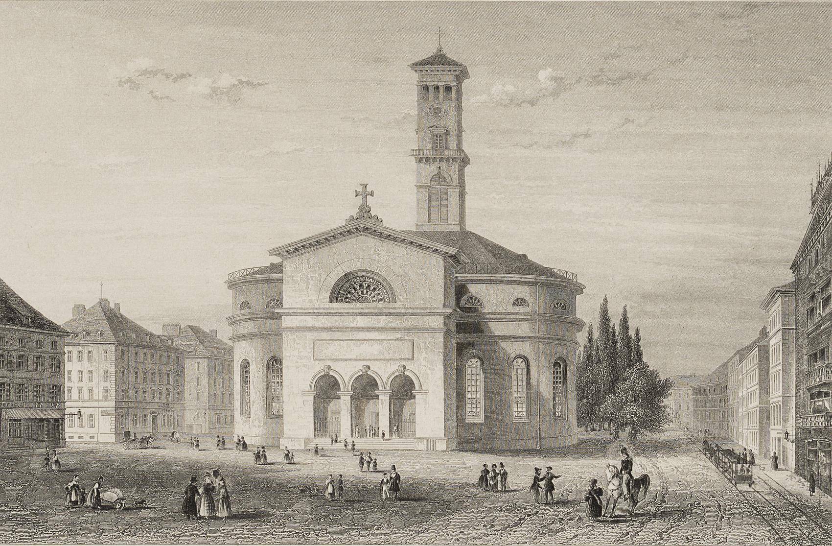 Ansicht der Protestantischen Matthäuskirche zu München