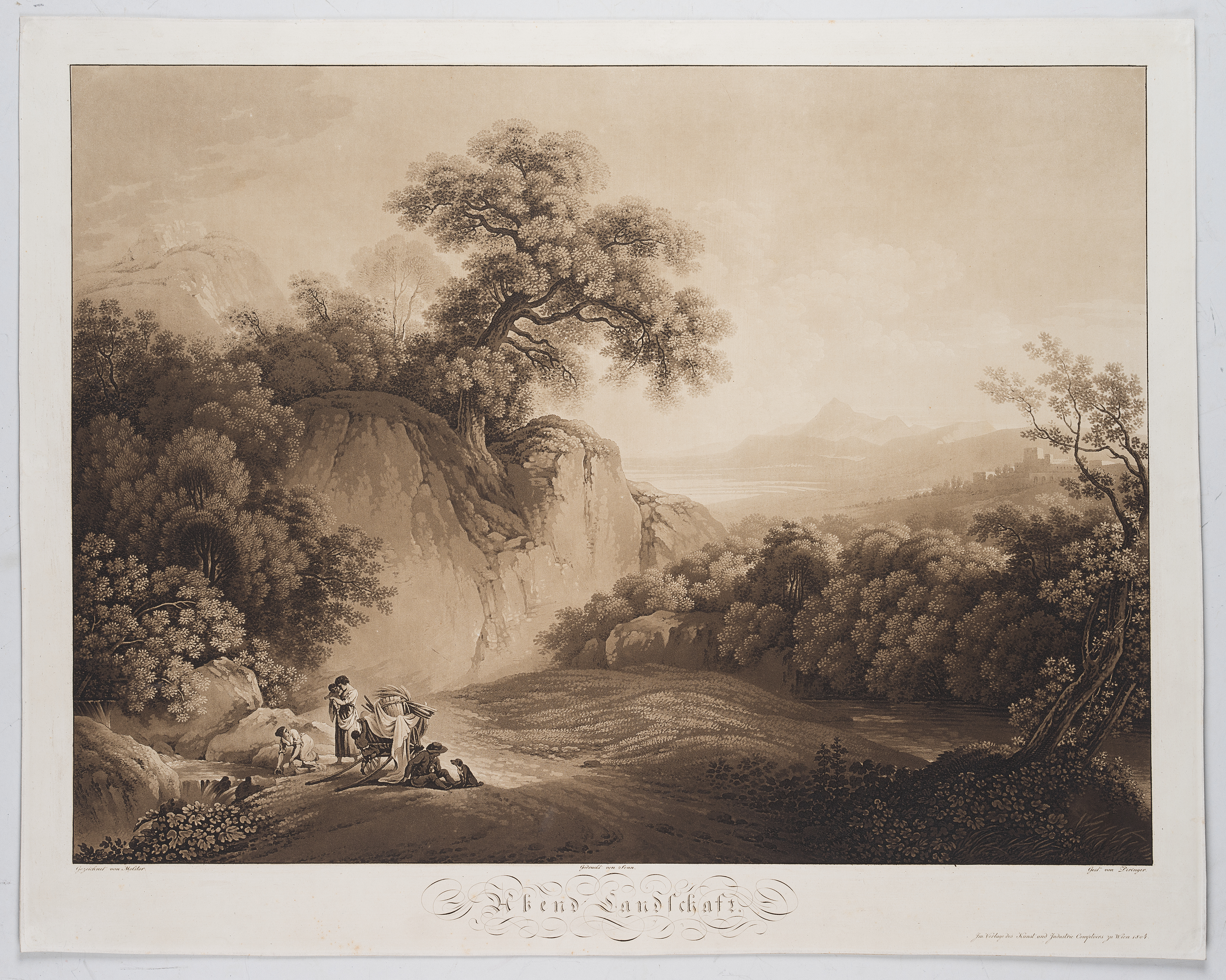 nach Martin von Molitor: Abendlandschaft