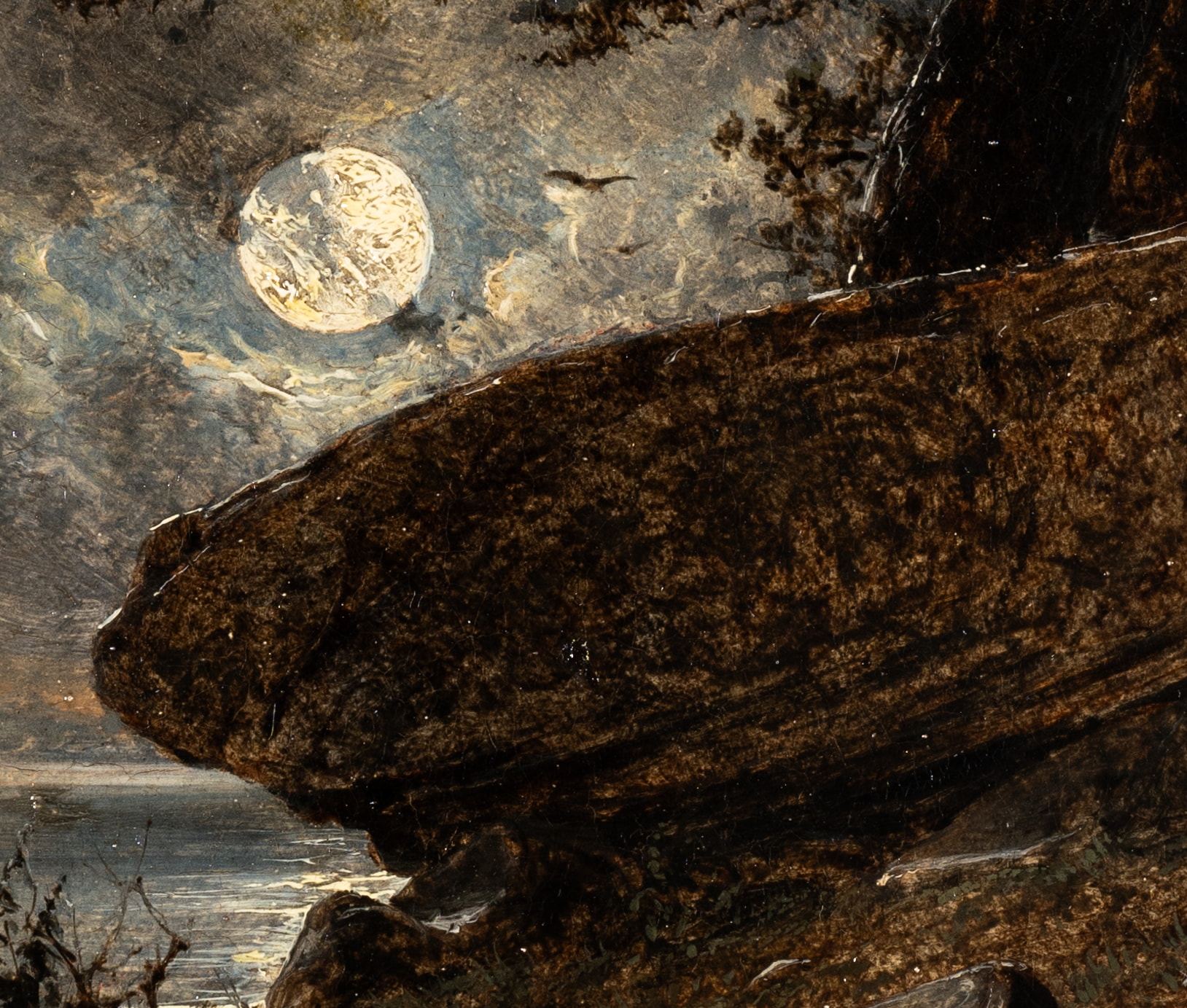 Hünengrab bei Vollmond