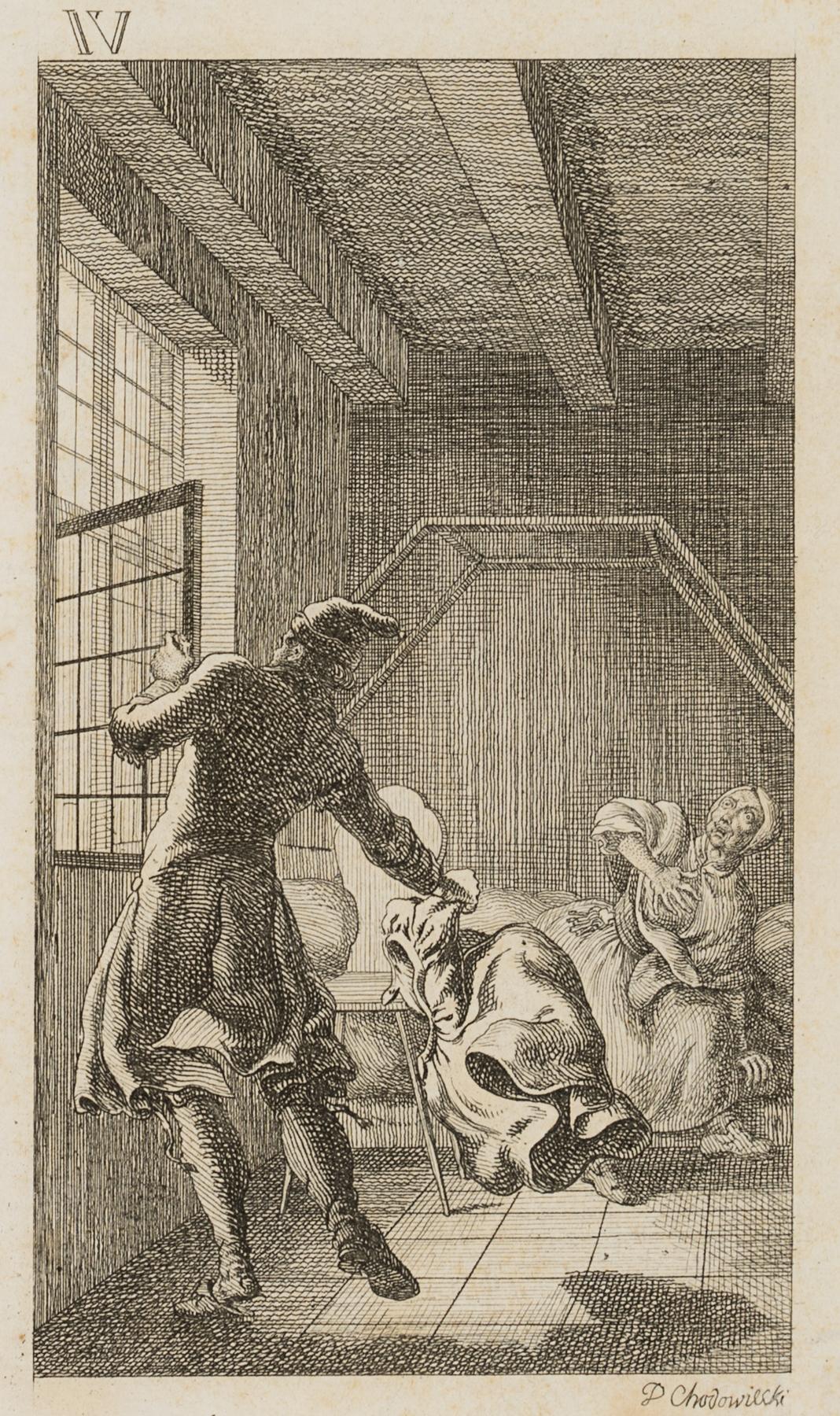Eine Dame stirbt bei Tische & Tod der geizigen Priesterwitwe