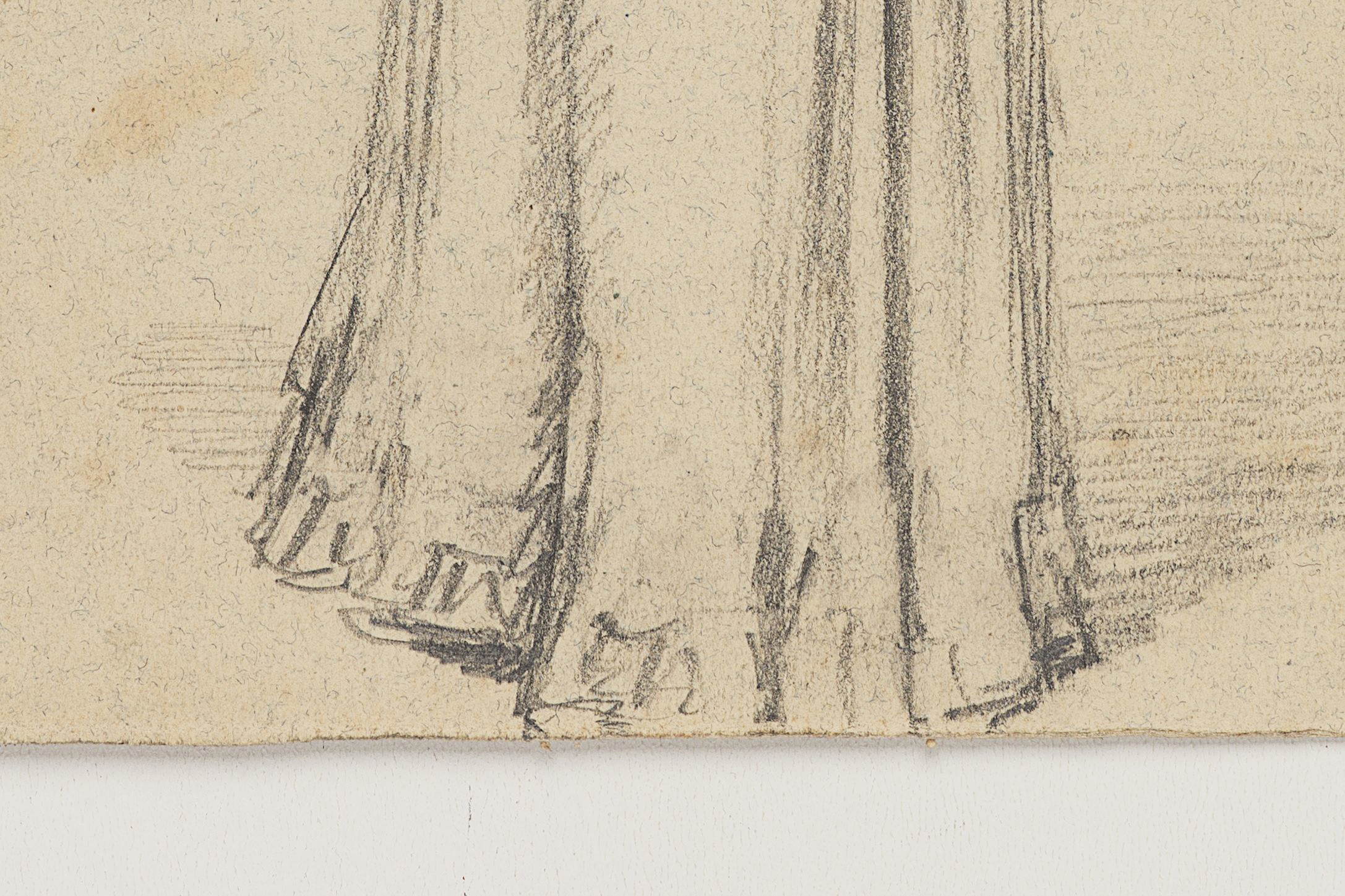 Stehende Frau von hinten