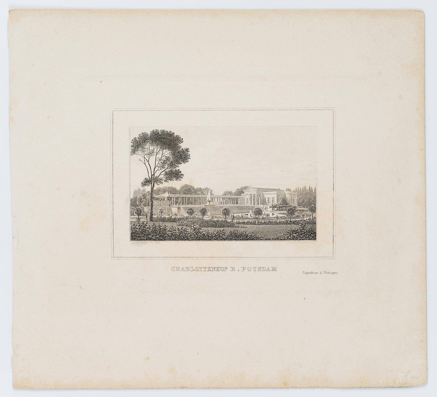 Ansicht des Charlottenhofes bei Potsdam
