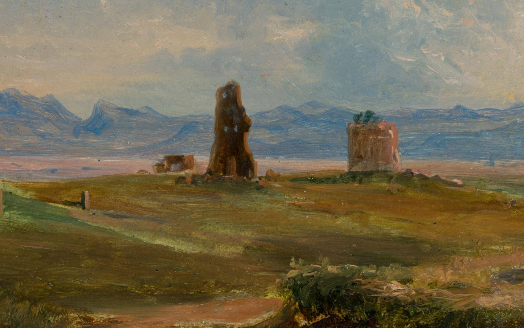 Ruinen der Villa Gordiani mit Tor de' Schiavi