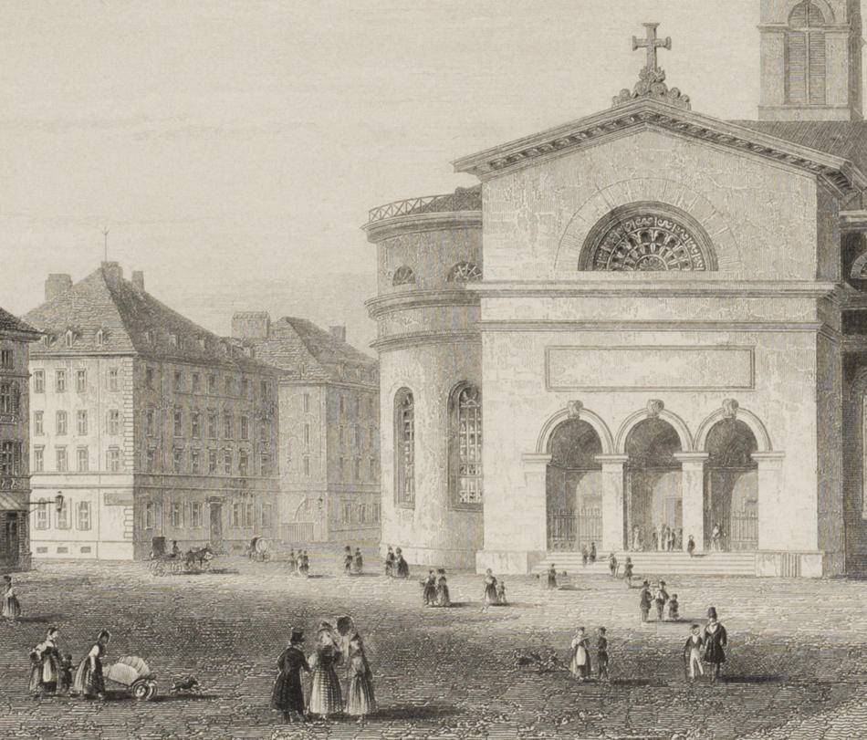 Ansicht der Protestantischen Matthäuskirche zu München