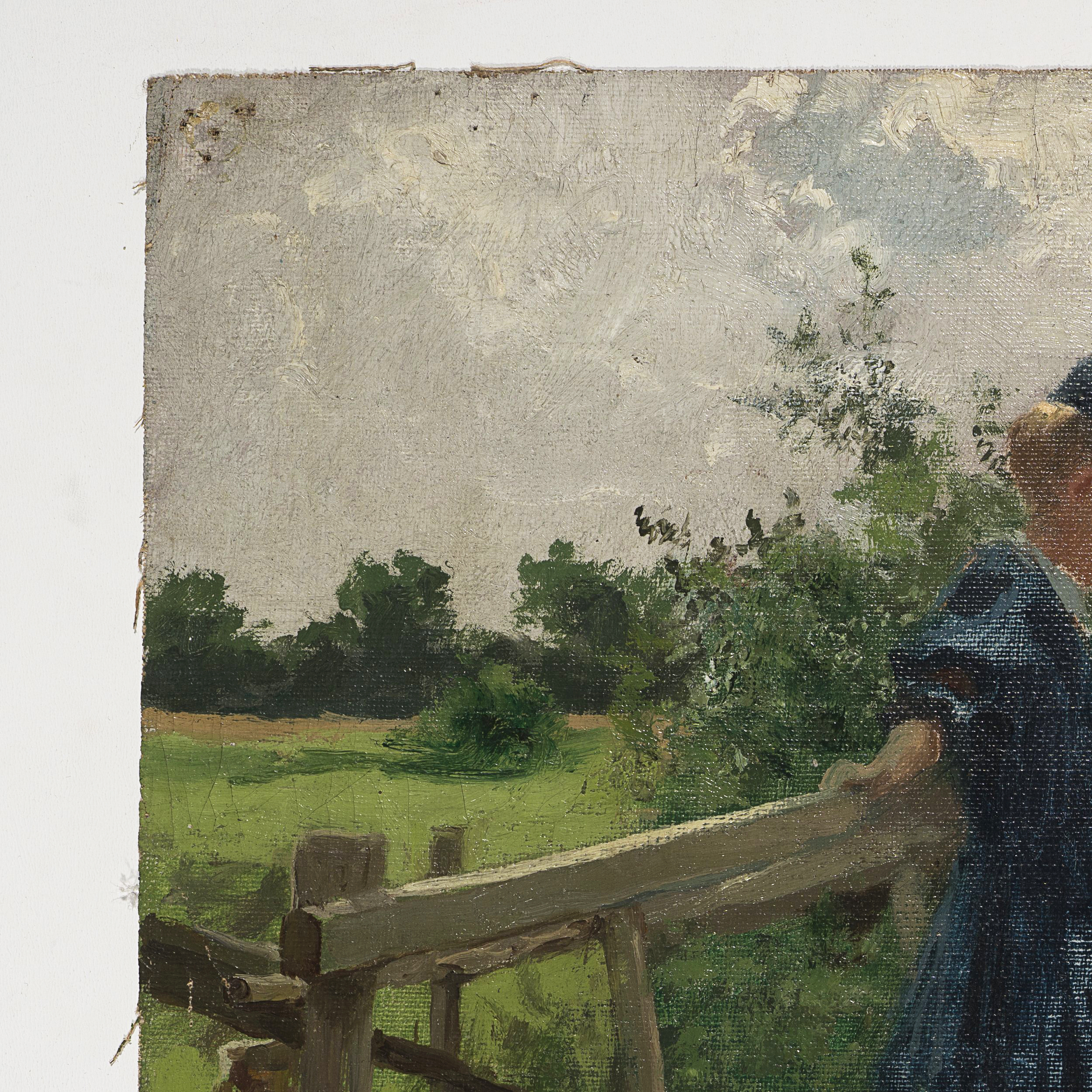 Zwei Frauen am Feldweg
