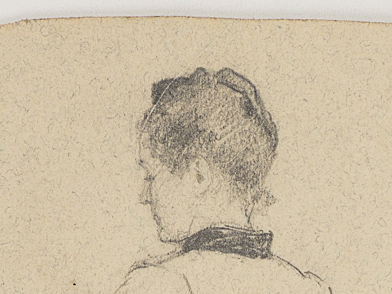 Stehende Frau von hinten