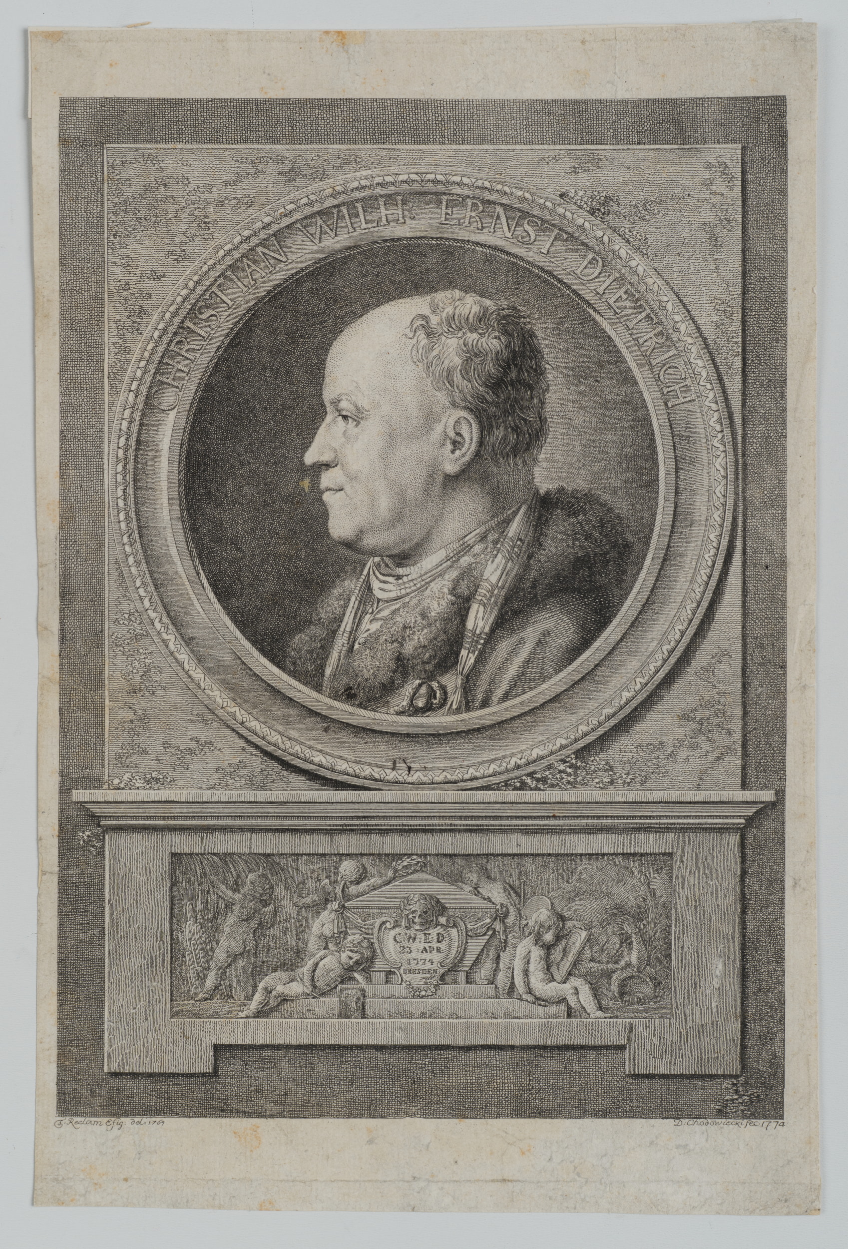 Portrait von Christian Wilhelm Ernst Dietrich