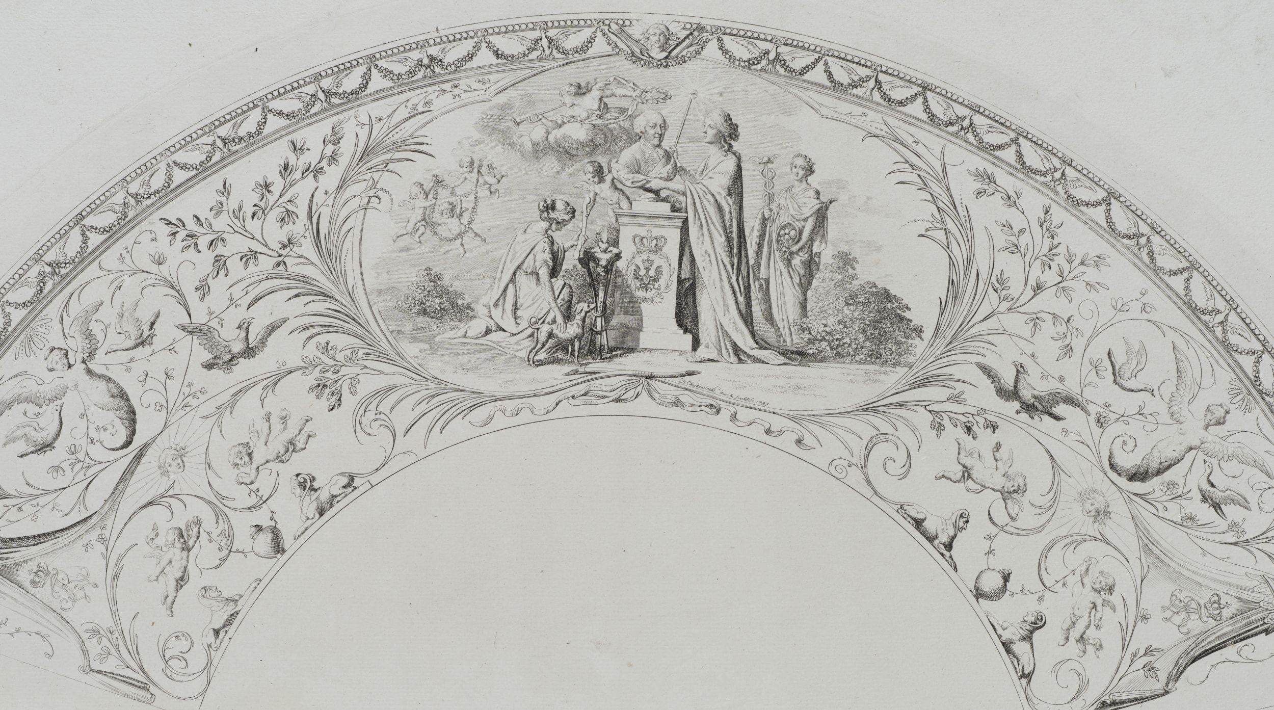 Allegorie auf die Huldigung des Königs Friedrich Wilhelm II