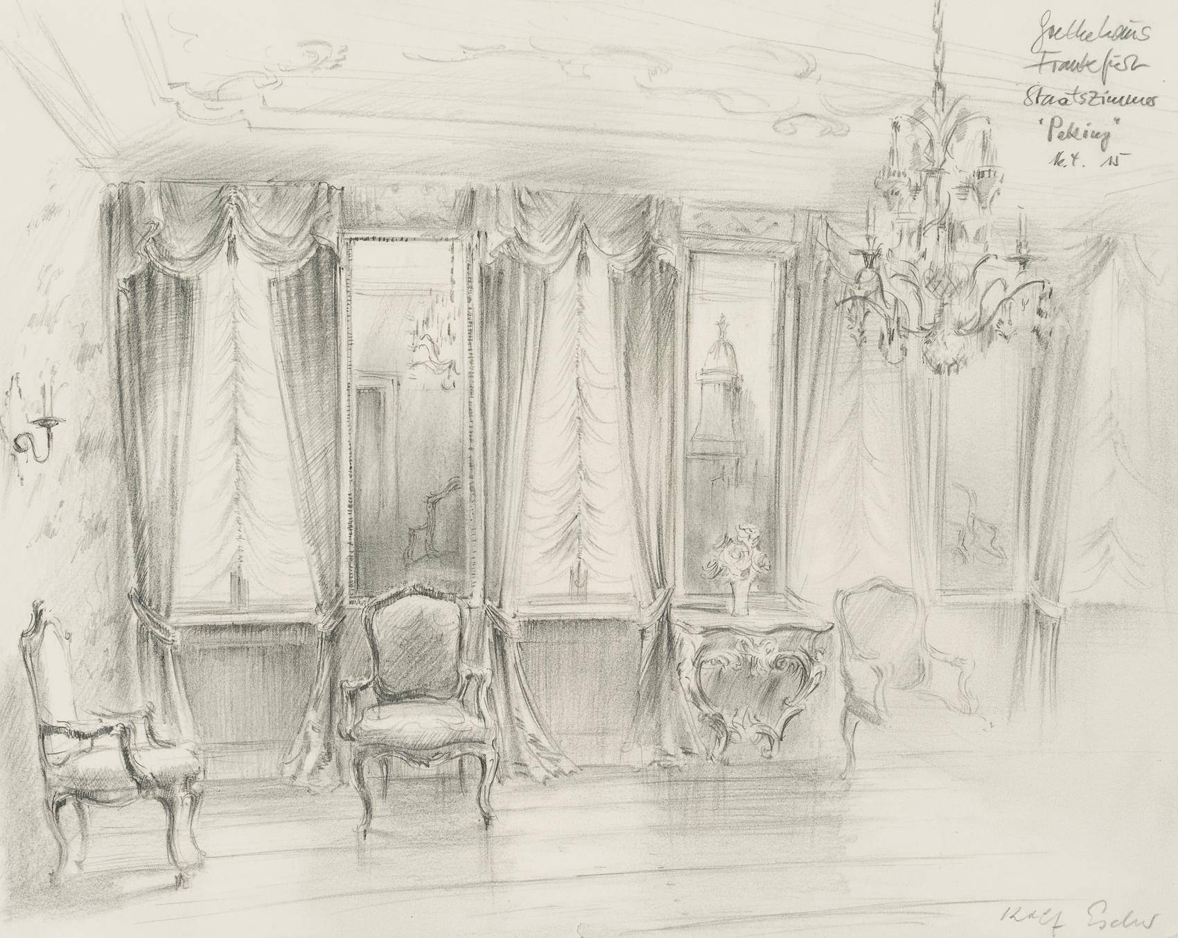 Das Staatszimmer "Peking" im Frankfurter Goethe-Haus