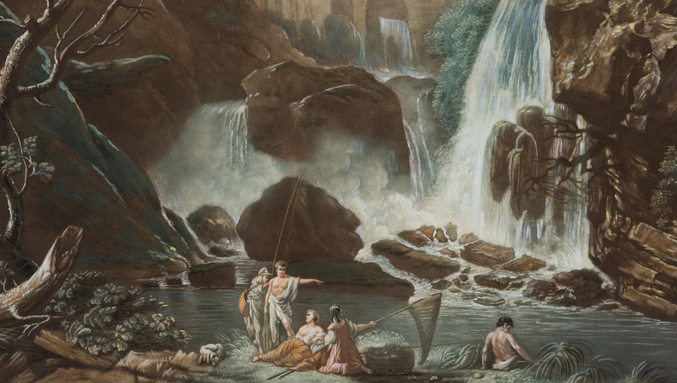 nach Claude Joseph Vernet: Die Wasserfälle von Tivoli
