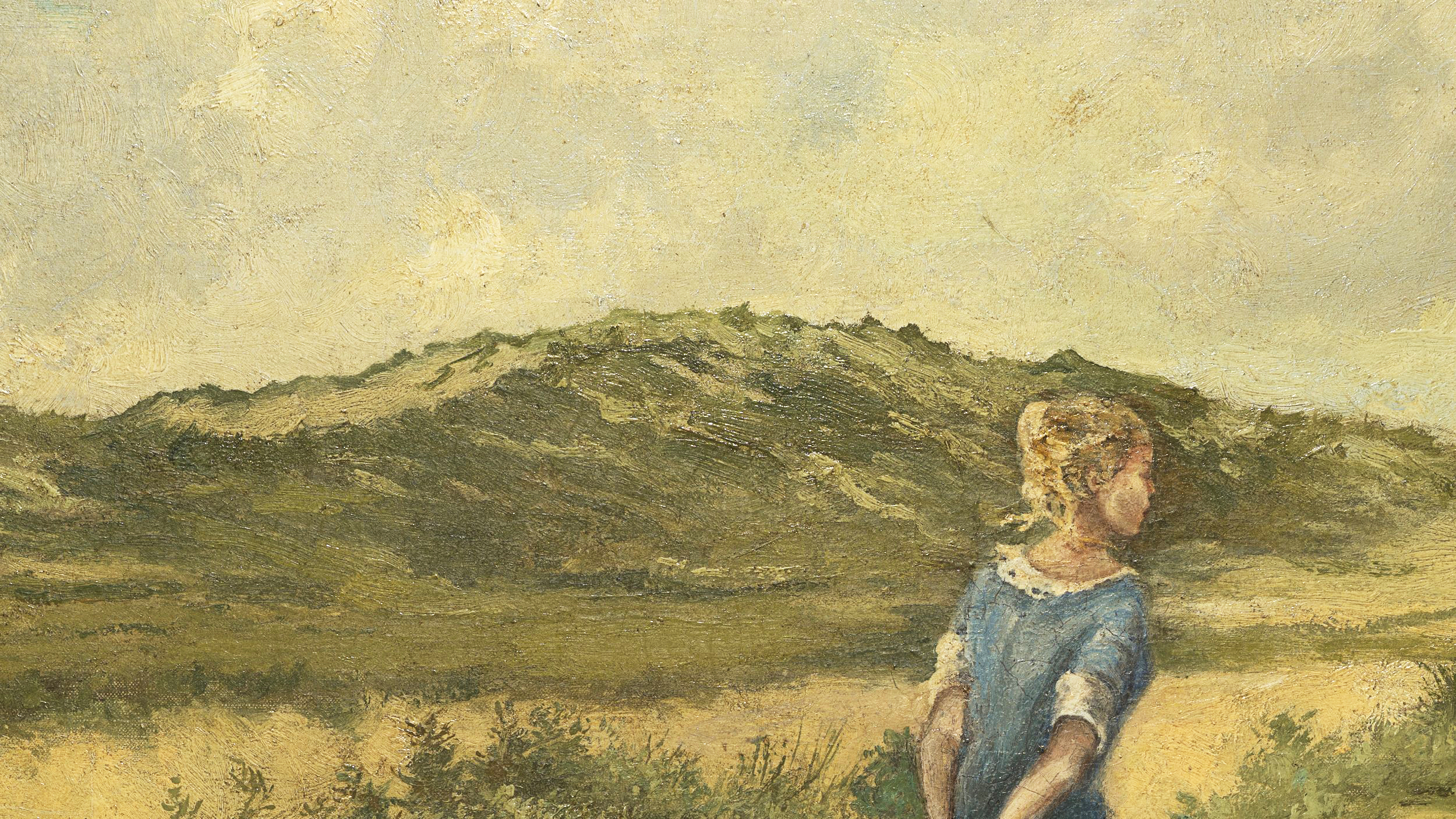 Mädchen in den Dünen