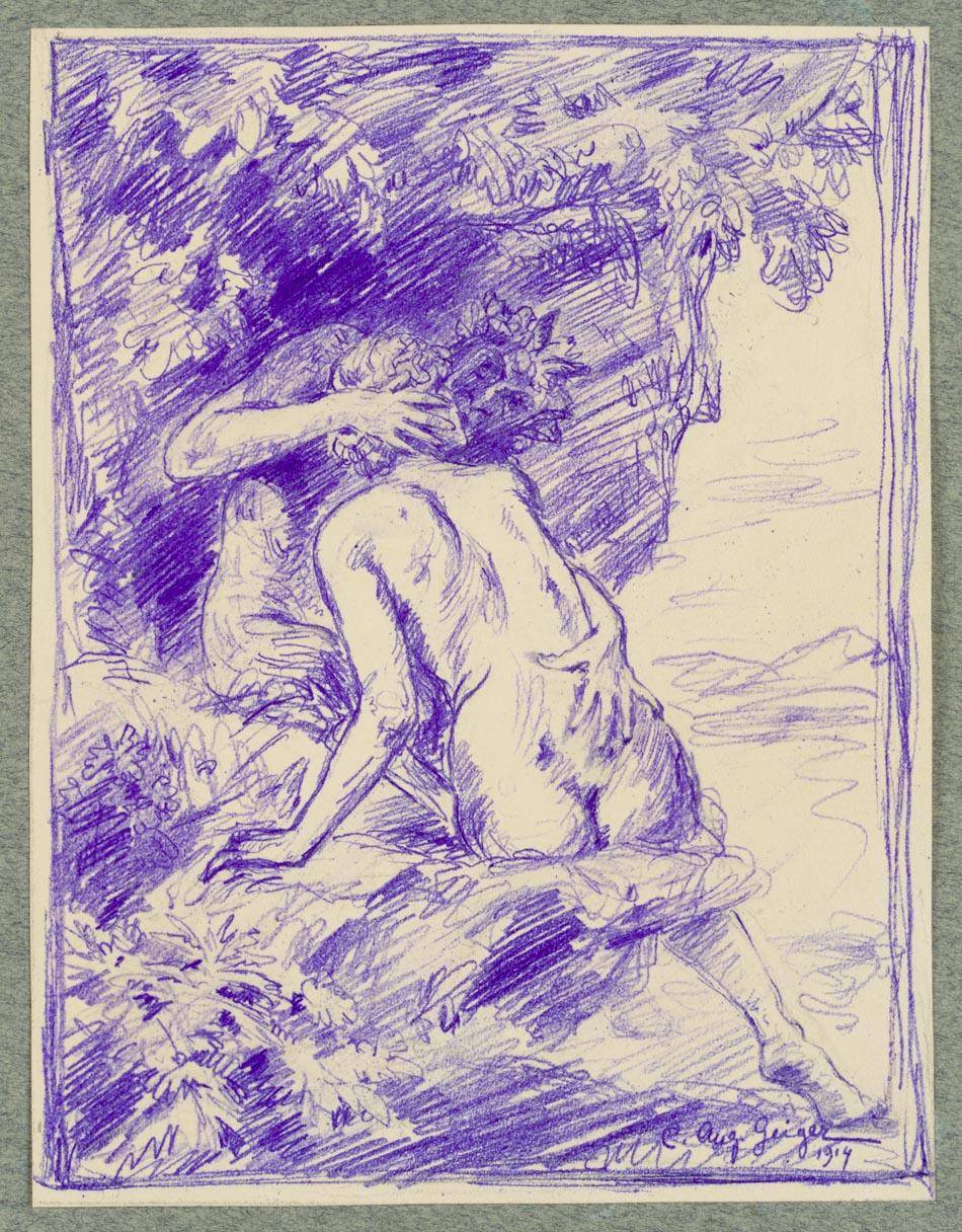 Pan und Nymphe