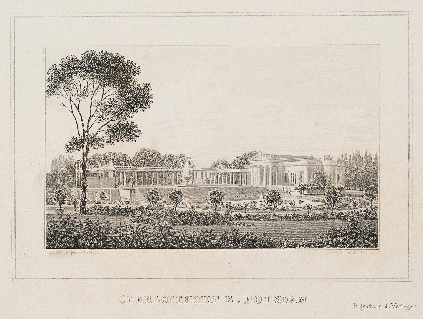 Ansicht des Charlottenhofes bei Potsdam