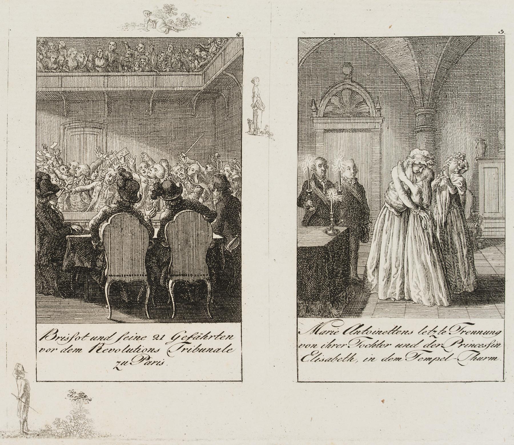 Revolutionskrieg & Marie Antoinette mit ihrer Tochter