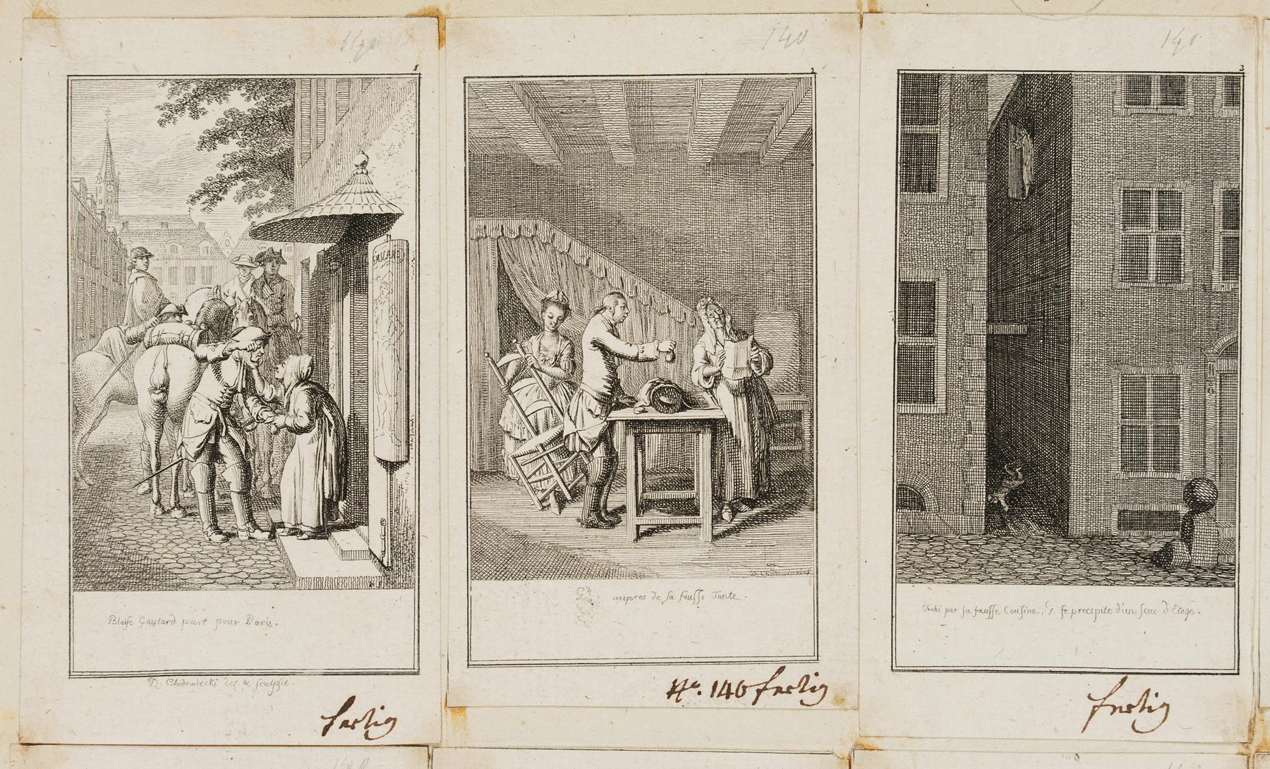 12 Blätter zu der Geschichte des Blaise Gaulard