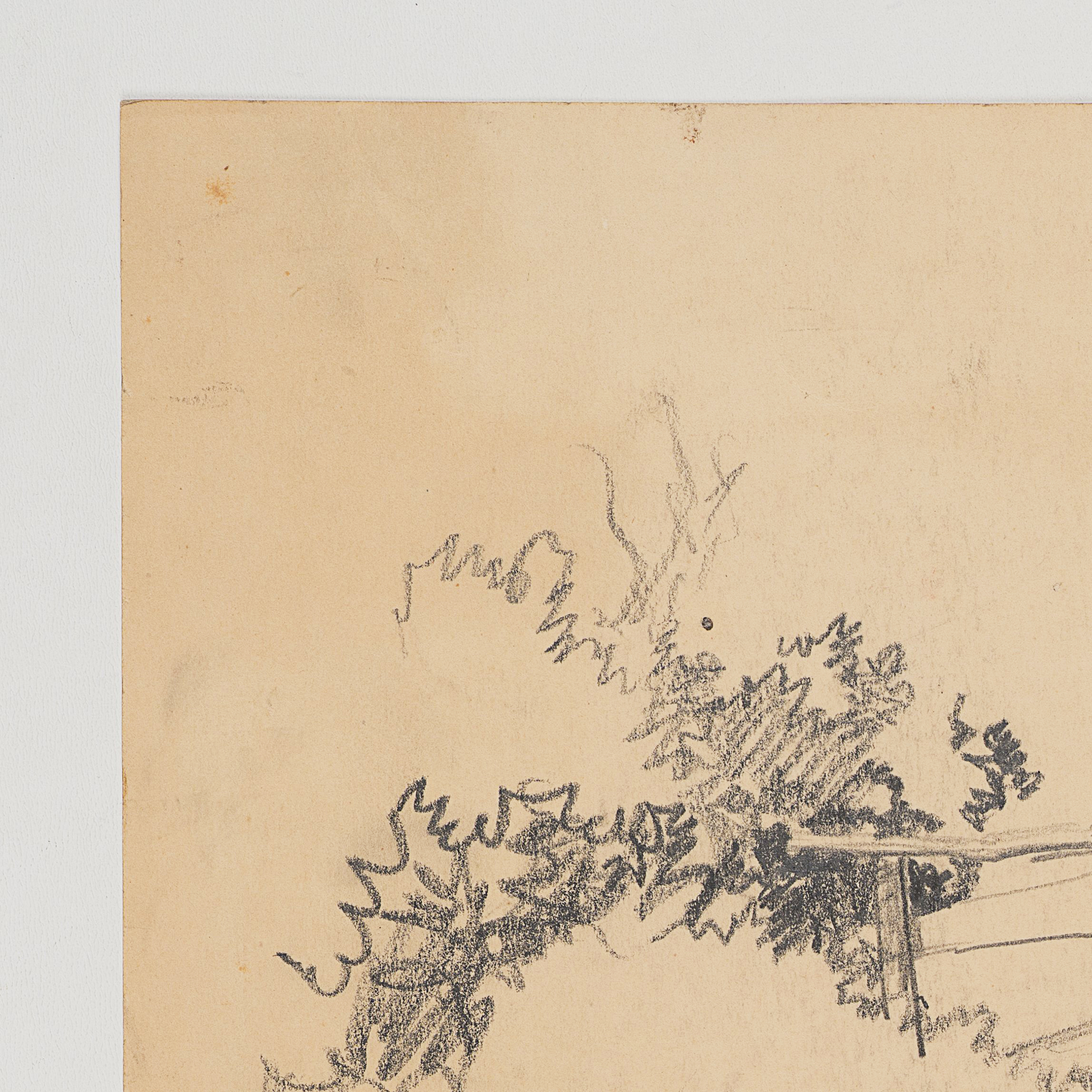 Doppelseitiges Blatt mit Landschaftsskizzen