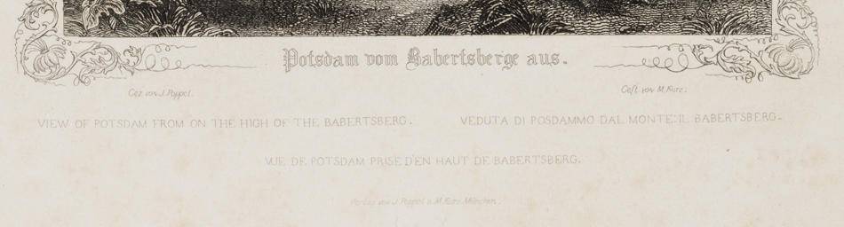 Romantische Ansicht von Potsdam vom Babelsberge aus