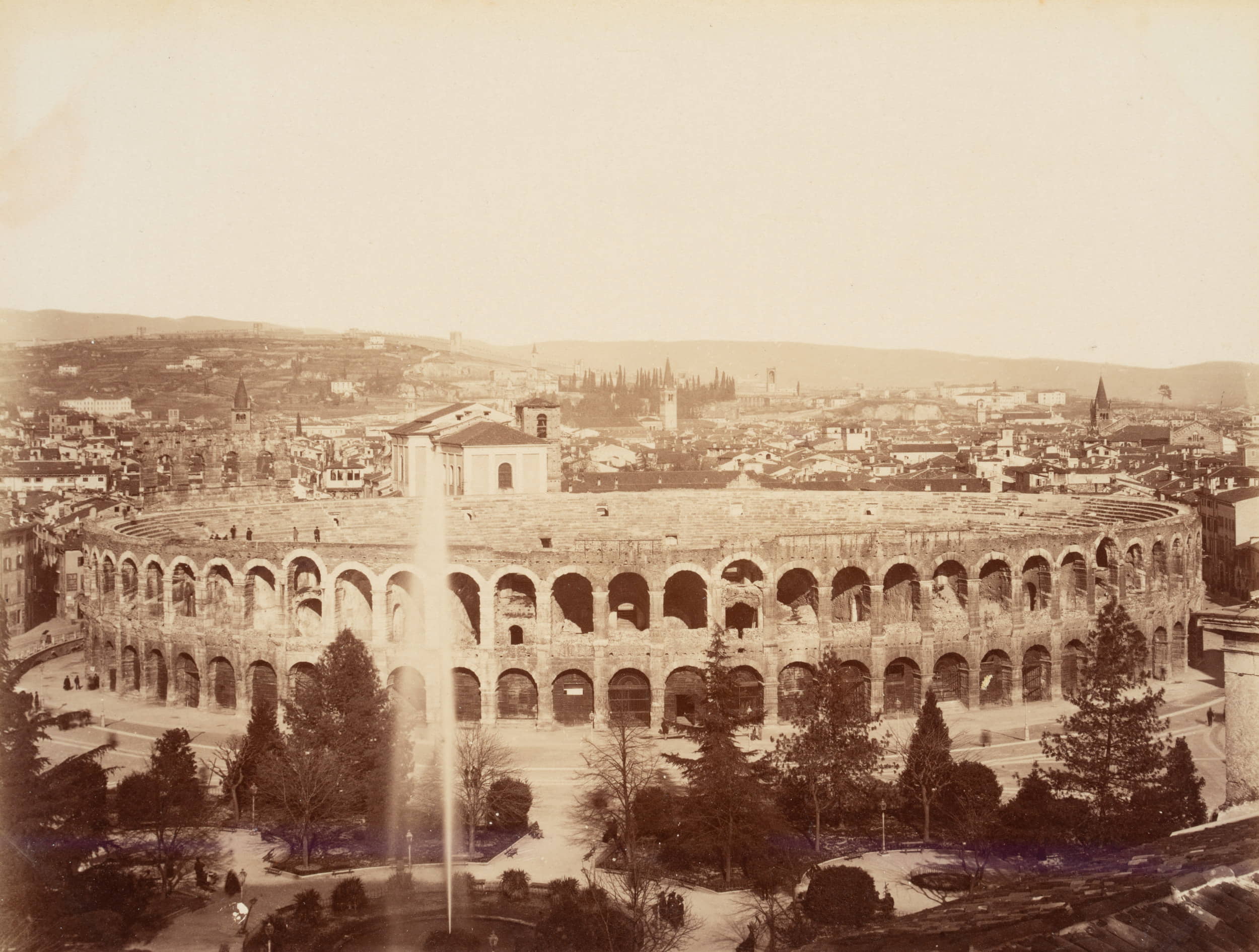 Blick auf die Arena von Verona. Amphitheater