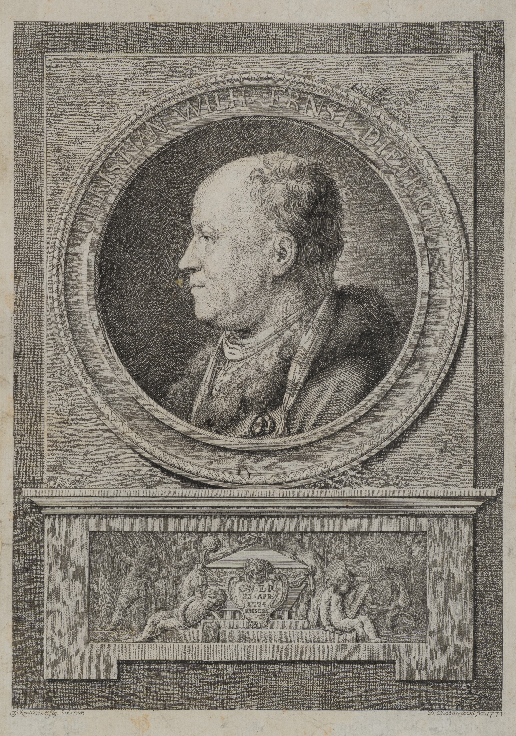 Portrait von Christian Wilhelm Ernst Dietrich