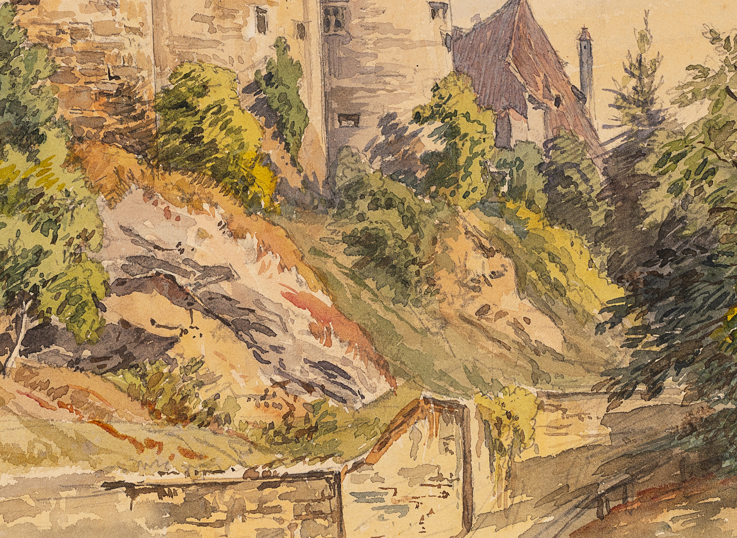 Röhrenkehrerturm und Zimmermeisterturm in der Festung Burghausen