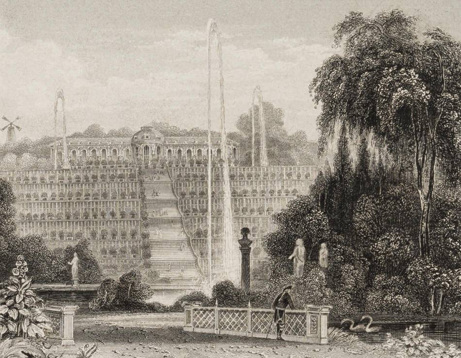 Ansicht von Sanssouci bei Potsdam