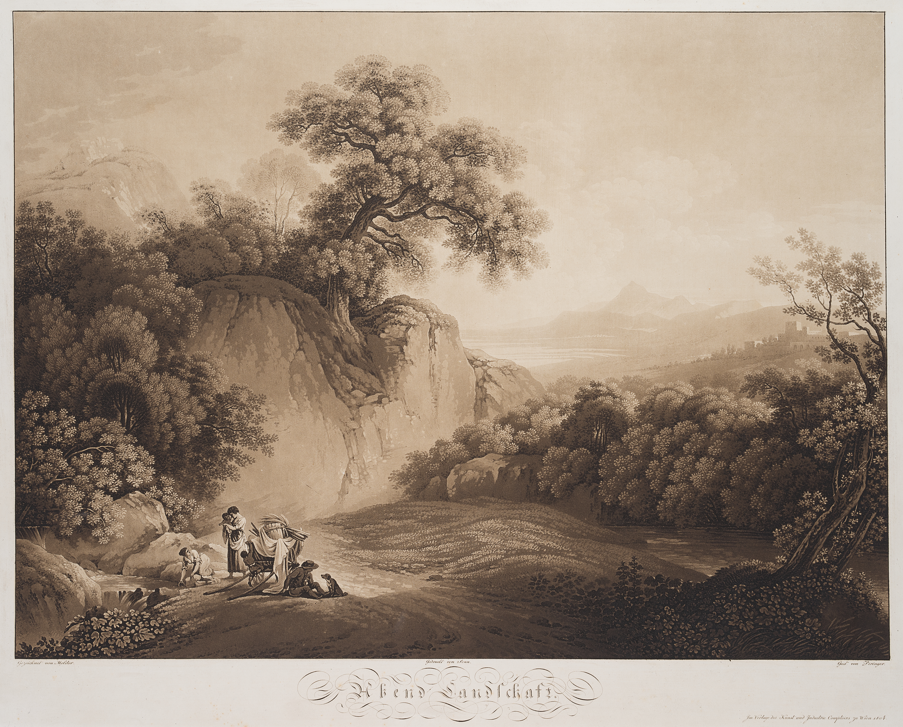 nach Martin von Molitor: Abendlandschaft