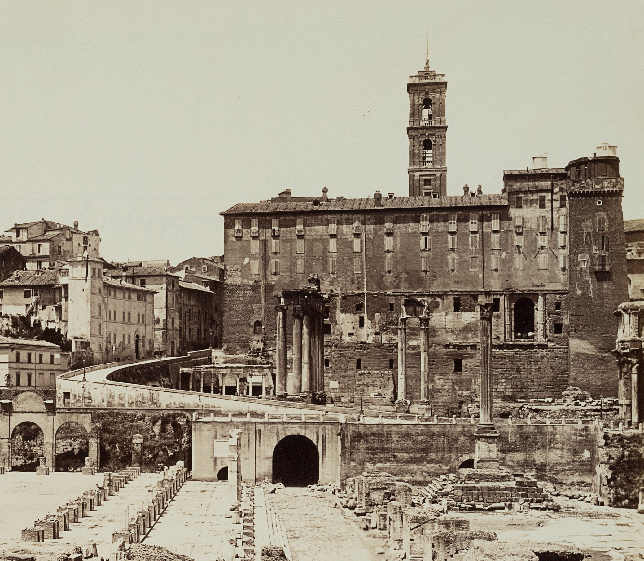 Forum Romanum vom Dioskurentempel zum Senatorenpalast